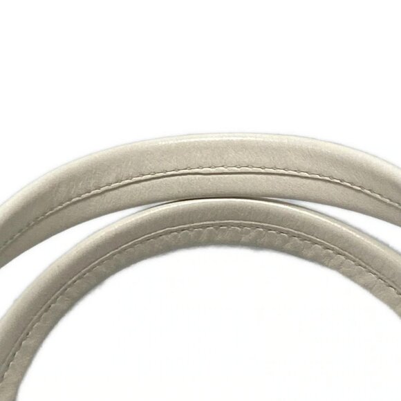 Auth PRADA - 1BG382 White Soft Calf Leather Tote Bag - Picture 7 of 16